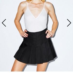 American Apparel Tennis Skirt (Black/S)